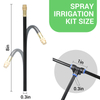 Sistema de riego por goteo, kit de riego de rociador ajustable de 360 ​​°, sistema de misterios de plantas para riego de jardín