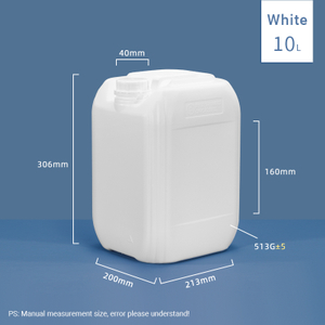 10L plástico fluorado jugs de estilo F de 2.5 galones F de estilo
