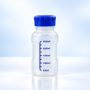 Botella de reactivo de PP de 250 ml con línea de escala