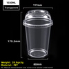 Vaso de plástico PET transparente de 32 oz y 1030 ml