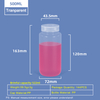 Botella de plástico PP de cuello ancho de 500 ml
