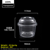 Vaso de plástico PET transparente de 16 oz y 600 ml