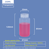 Botella de plástico PP de cuello ancho de 250 ml