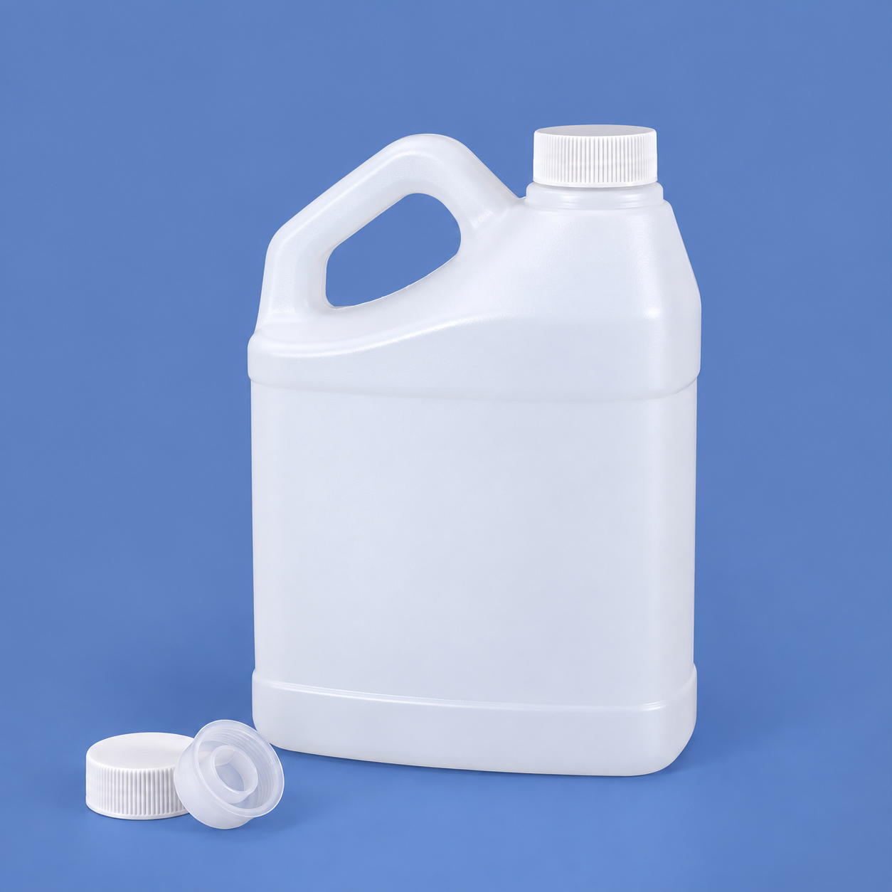 Bidón plástico del vino del HDPE transparente de la categoría alimenticia de los jarros del estilo de 2L F