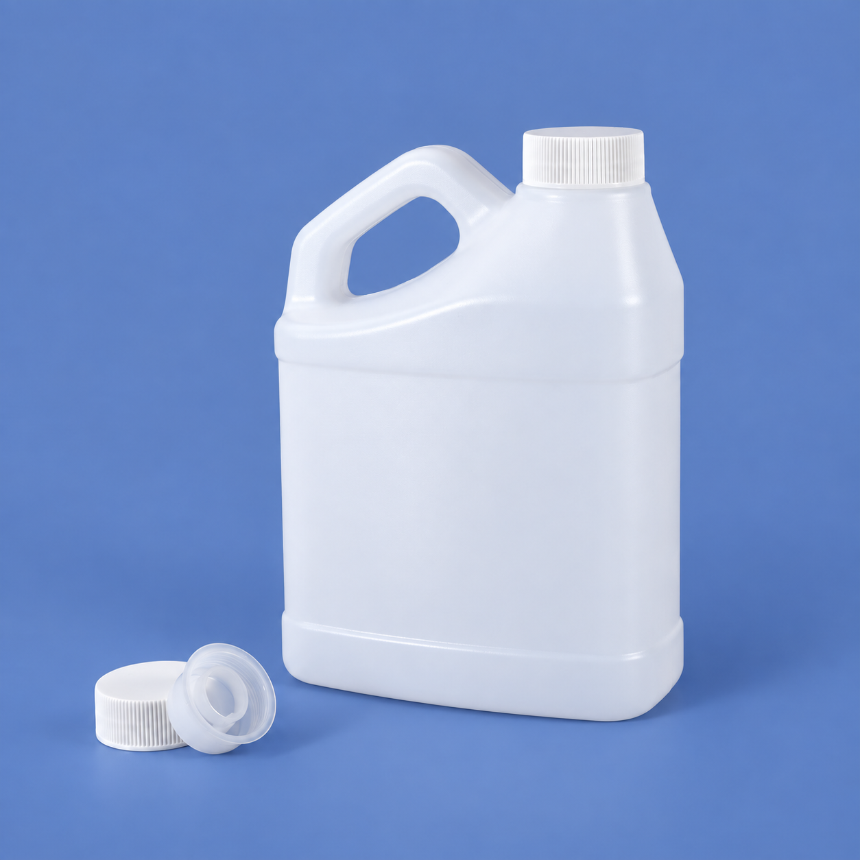 Jerry Can plástico del vino transparente del HDPE de la categoría alimenticia de los jarras del estilo 1.3LF