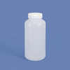 2L HDPE Wide Mouth Plastic Bottle with Inner Cap Leakproof for Chemical Lab Use