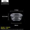 Vaso de plástico PET transparente de 8 oz y 340 ml