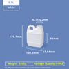 jarros del estilo de 500ml F bidón plástico del vino del HDPE de la categoría alimenticia de 0,5 litros