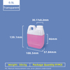 jarros del estilo de 500ml F bidón plástico del vino del HDPE de la categoría alimenticia de 0,5 litros